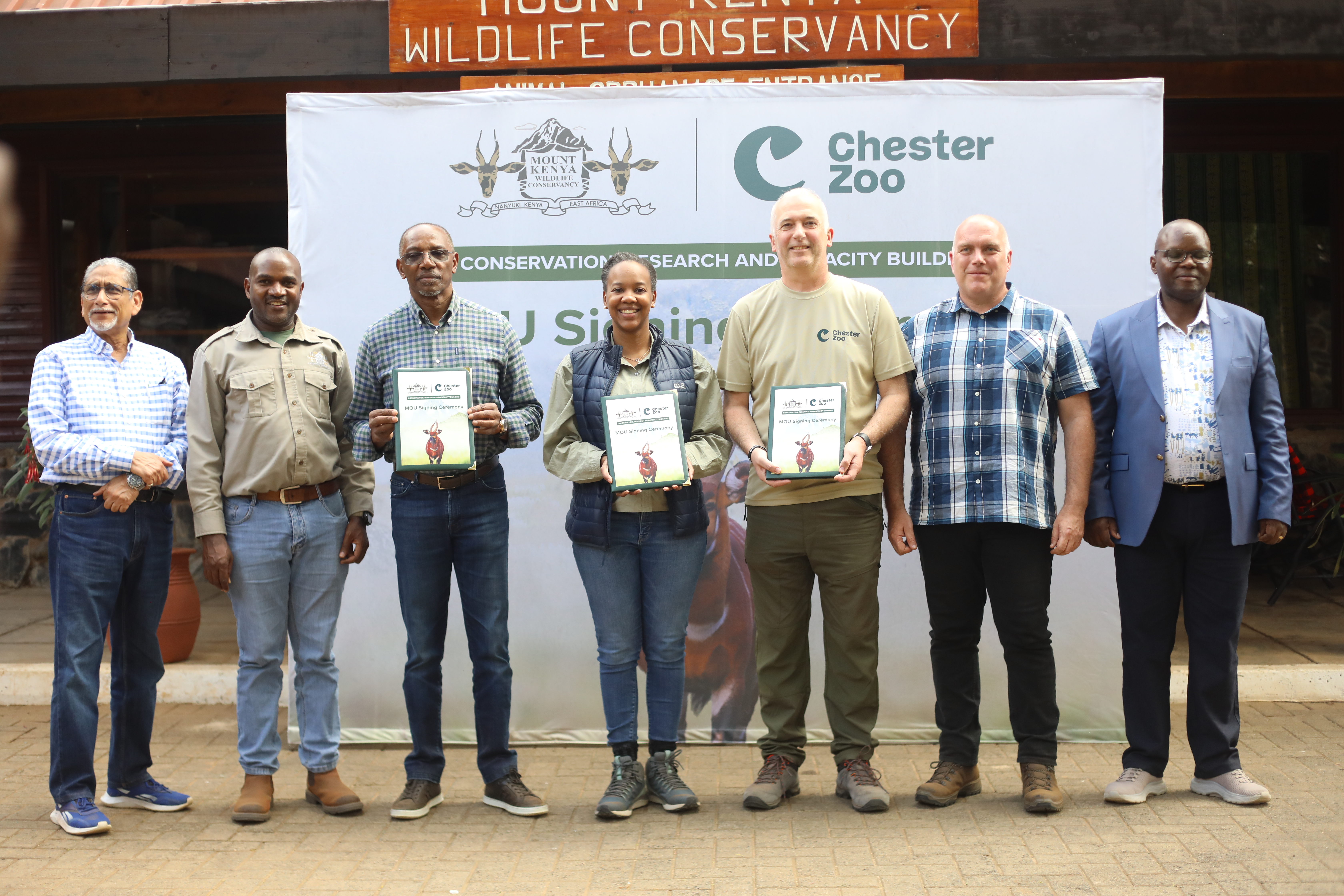 Mount Kenya Wildlife Conservancy and Chester Zoo join forces to conserve the critically endangered mountain bongo